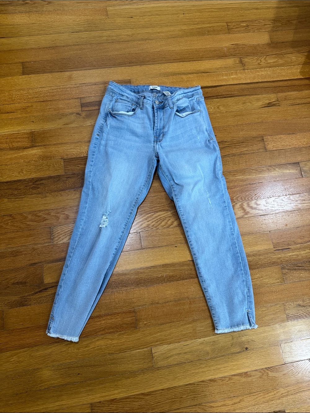 KEASIE Light Wash Boyfriend Jeans - Casual Relaxed Fit 8/ 29